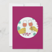 Dinerfeest Vrienden Verjaardag Wijnproeverij Lunch Kaart (Achterkant)