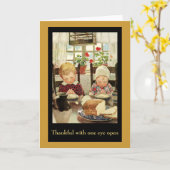 dinergebed kaart (Gele Bloem)