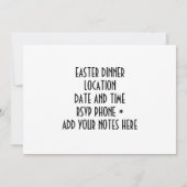 DINERINVITATIE (ELK VOORKOMEN!) KAART (Achterkant)