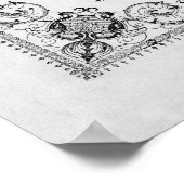 DINERMENU voor BRANDWEERMEN 1856 Poster (Hoek)