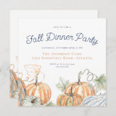 Dinerparty in de herfst kaart (Voorkant / Achterkant)