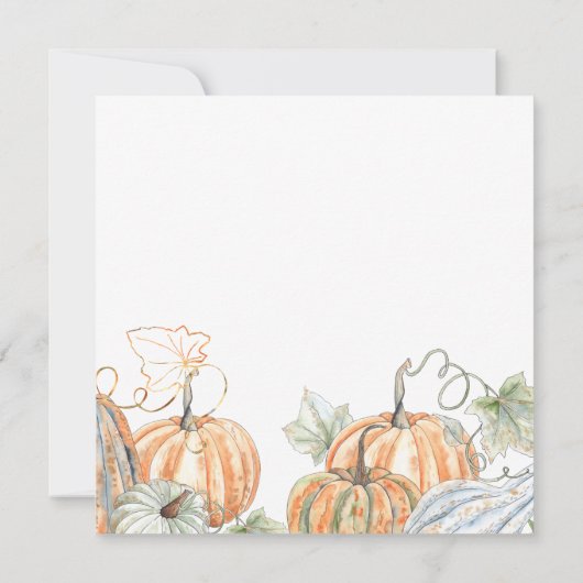 Dinerparty in de herfst kaart (Achterkant)