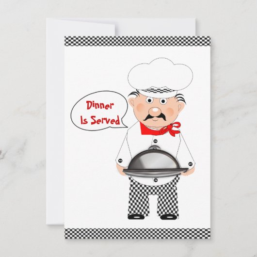 Dinerparty Pretchef Informeel Kaart (Voorkant)