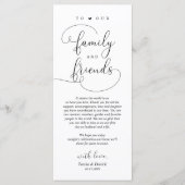 Dinerplaats Instelling Bedankt Moderne Elegante Ka Programmakaart (Voorkant)