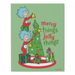 Ding 1 Ding 2 Merry Things Jolly Things Imitatie Canvas Print