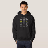 Ding dat ik doe in mijn vrije tijd Softbal  Softba Hoodie (Voorkant volledig)