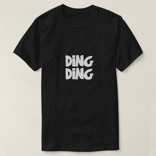 Ding Ding Pret Typography T-shirt (Design voorkant)