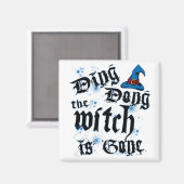 Ding-Dong heksenmagneet Magneet (Voorkant / Achterkant)