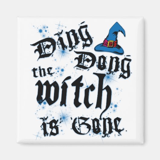 Ding-Dong heksenmagneet Magneet (Voorkant)