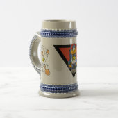 Ding Duck Aviation Cartoon Beer Stein Bierpul (Voorkant links)