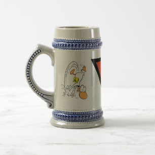 Ding Duck Aviation Cartoon Beer Stein Bierpul