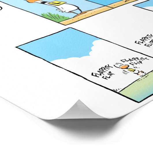 Ding Duck Aviation Comics Poster (Hoek)