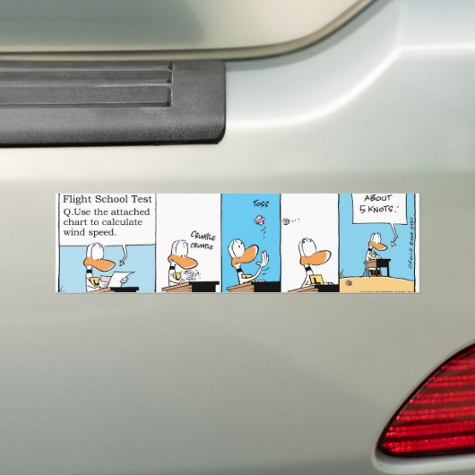 Ding Duck Flight Theory Class Bumpersticker (Op auto)