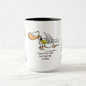 Ding Duck Flying Coffee Mok (Midden)