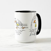 Ding Duck Flying Coffee Mok (Voorkant rechts)