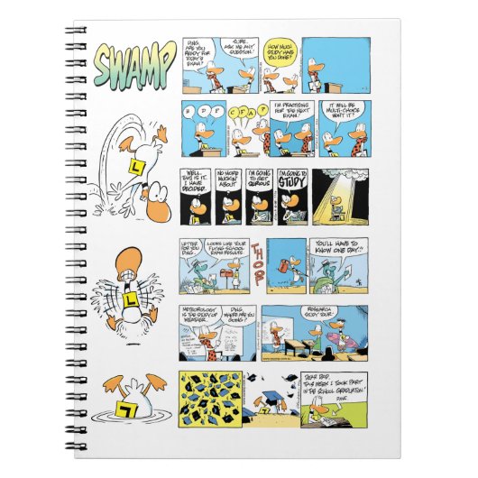 Ding Duck Flying School Exams Notitieboek (Voorkant)