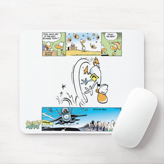 Ding Duck Funny Cartoon Mousepad Muismat (Met muis)