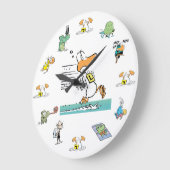 Ding Duck Swamp Character Clock Grote Klok (Hoek)