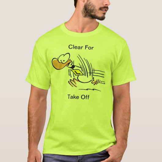 Ding Duck Take Off Aviation Shirt (Voorkant)