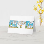 Ding Duck wordt snel gezond Kaart (Gele Bloem)