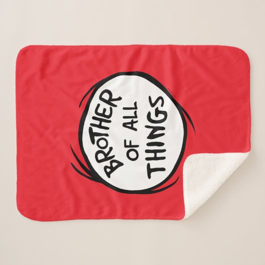 Ding één ding twee - Broeder van alle dingen Sherpa Deken (Voorkant (horizontaal))