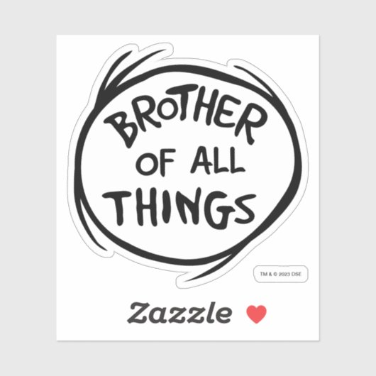 Ding één ding twee - Broeder van alle dingen Sticker (Vel)