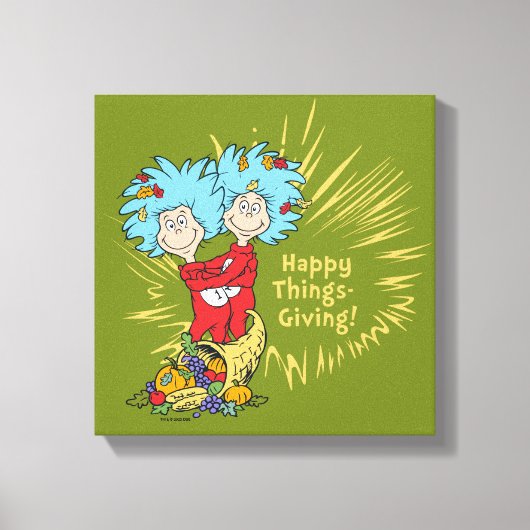 Ding Een Ding Twee Dingen-Geving! Canvas Afdruk (Voorkant)