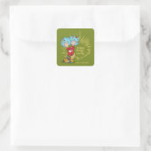 Ding Een Ding Twee Dingen-Geving! Vierkante Sticker (Tas)