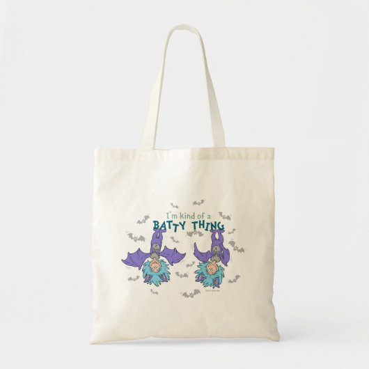 Ding Eén Ding Twee Een Beetje een Vleermuis-achtig Tote Bag (Voorkant)