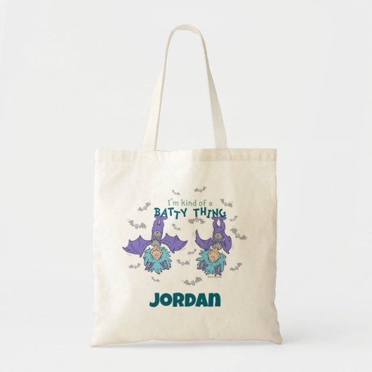 Ding Eén Ding Twee Een Soort Van een Vleermuis-ach Tote Bag (Voorkant)