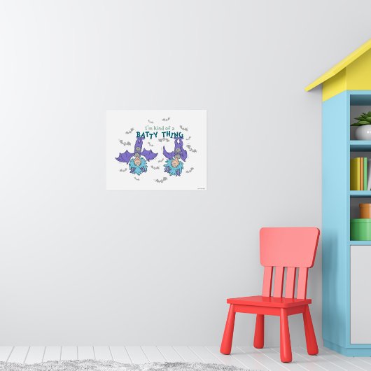 Ding Eén Ding Twee Een Soort Vleermuis-achtig Ding Poster (Kinderkamer 1)