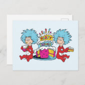 Ding Een Ding Twee Feest Dingen Briefkaart (Voorkant / Achterkant)