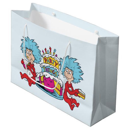 Ding Een Ding Twee Feest Dingen Groot Cadeauzakje (Voorkant Gekanteld)