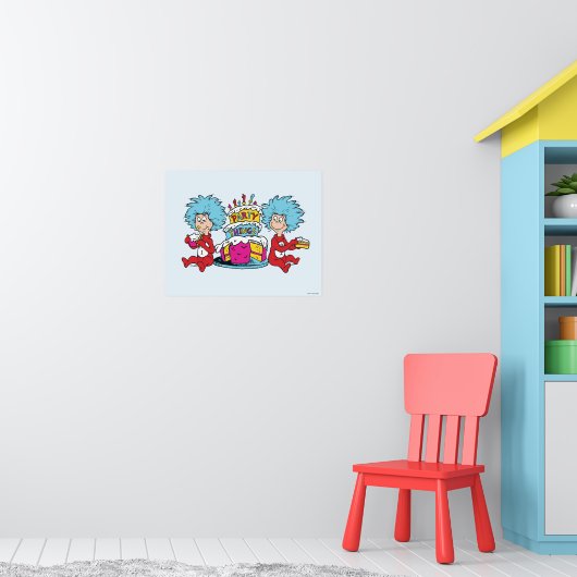 Ding Een Ding Twee Feest Dingen Poster (Kinderkamer 1)
