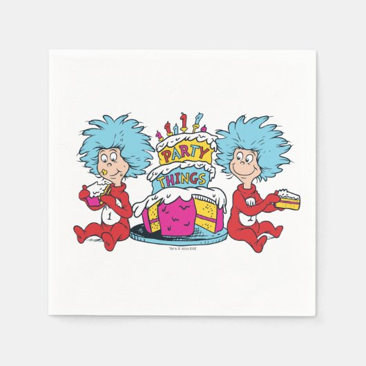 Ding Een Ding Twee Feest Dingen Servet (Voorkant)