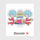 Ding Eén Ding Twee Feest Dingen Sticker (Vel)