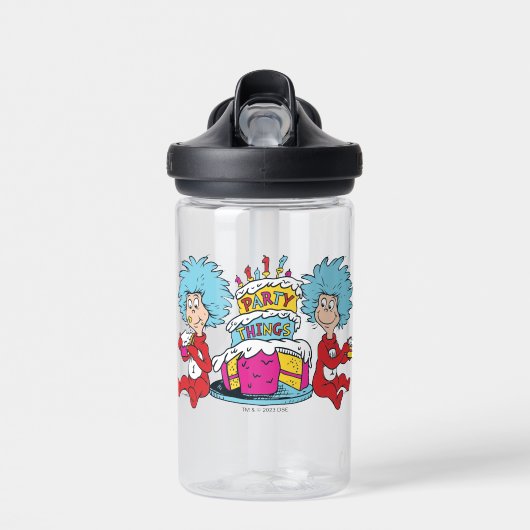 Ding Een Ding Twee Feest Dingen Waterfles (Voorkant)