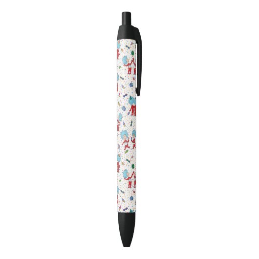 Ding Eén Ding Twee Feestpatroon Zwarte Inkt Pen (Achterkant (Verticaal))