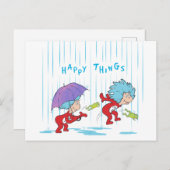 Ding Een Ding Twee Gelukkige Dingen Briefkaart (Voorkant / Achterkant)