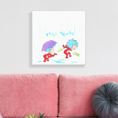 Ding Een Ding Twee Gelukkige Dingen Canvas Afdruk (Insitu (Woonkamer))