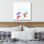 Ding Een Ding Twee Gelukkige Dingen Canvas Afdruk (Insitu (Slaapkamer))