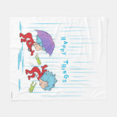 Ding Een Ding Twee Gelukkige Dingen Fleece Deken (Voorkant (Horizontaal))