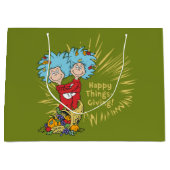 Ding één ding twee gelukkige dingen-geven! groot cadeauzakje (Voorkant)