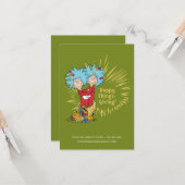 Ding één ding twee gelukkige dingen-geven! kaart (Voorkant / Achterkant in situ)