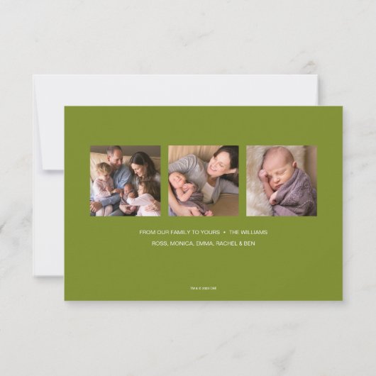 Ding één ding twee gelukkige dingen-geven! kaart (Achterkant)