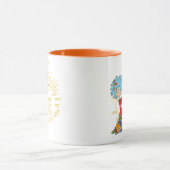 Ding één ding twee gelukkige dingen-geven! mok (Midden)