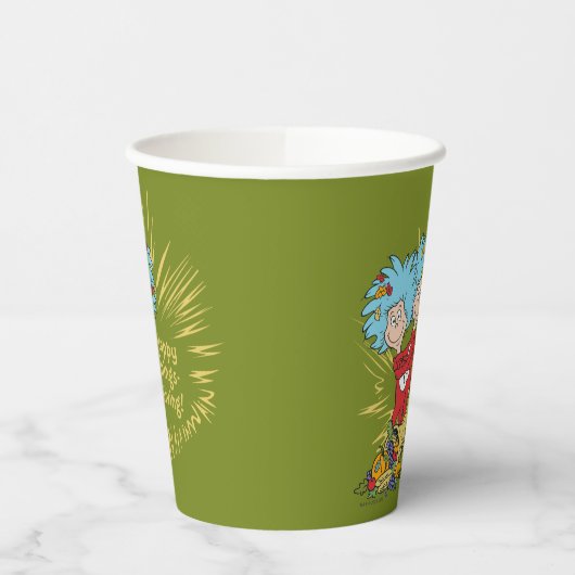 Ding één ding twee gelukkige dingen-geven! papieren bekers (Links)