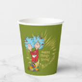 Ding één ding twee gelukkige dingen-geven! papieren bekers (Voorkant)