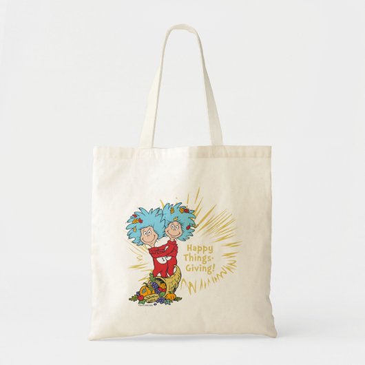 Ding één ding twee gelukkige dingen-geven! tote bag (Voorkant)
