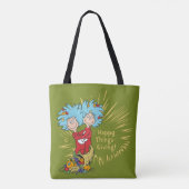 Ding één ding twee gelukkige dingen-geven! tote bag (Achterkant)